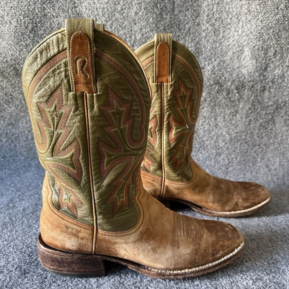 Rod Patrick Bootmakers Men’s Western Equestrian Boots Leather Size 10B